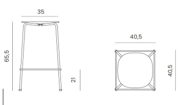 Preview: Andersen Barstuhl Scope H65.5cm